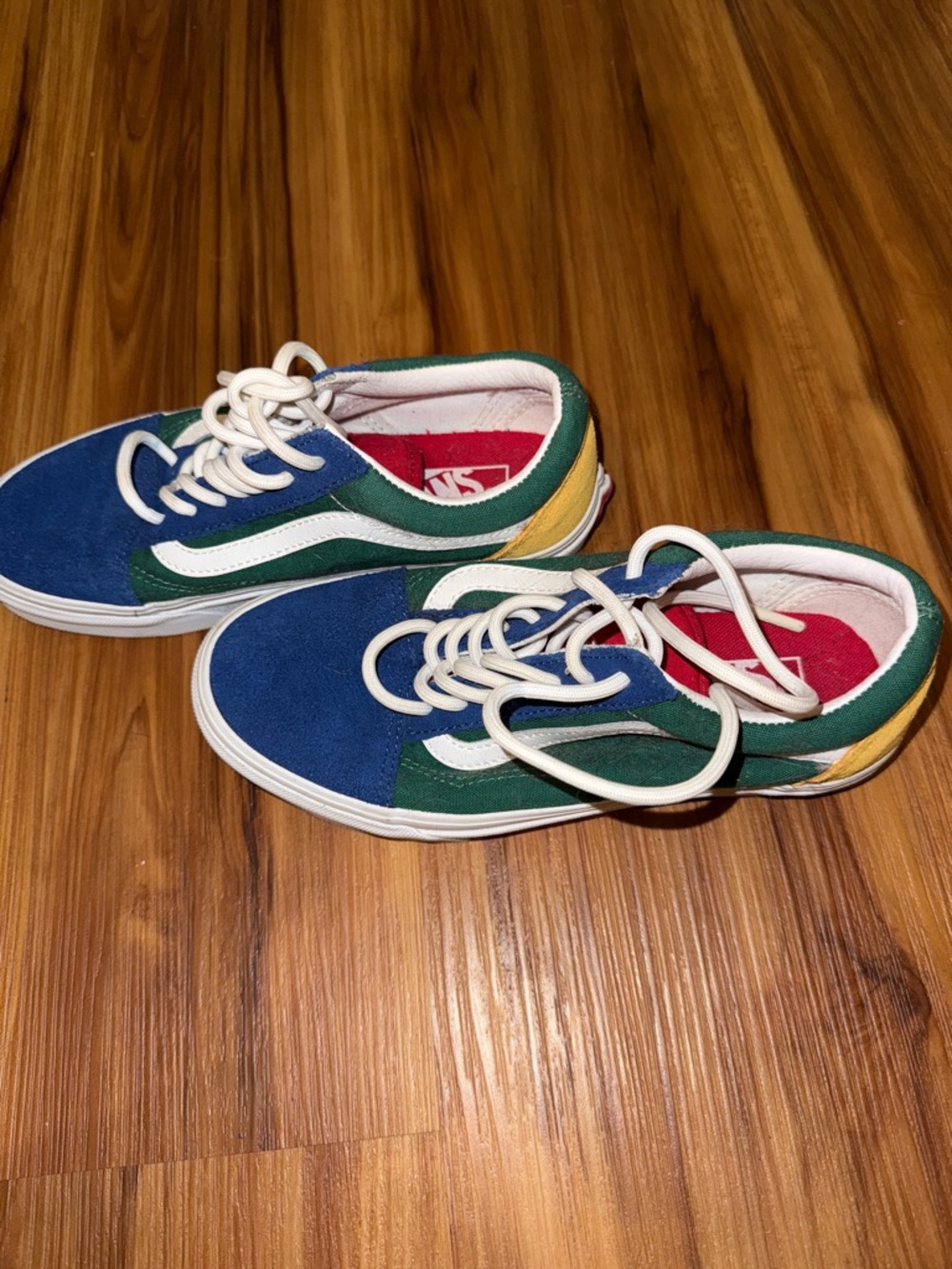 Vans Old Skool Sneakers - Blue, Green, Yellow, Red, White